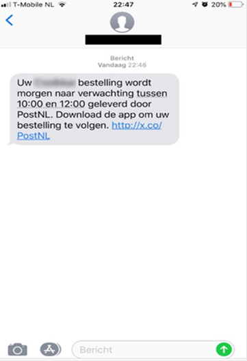 181107 Phishing SMS 181107 Phishing SMS