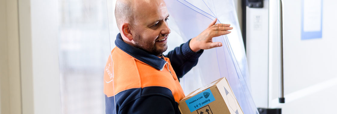 Pakketbezorger medische bezorging