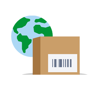 Pakket internationaal (illustratie) Pakket internationaal (illustratie)
