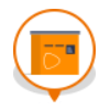 Icoon pakket- en briefautomaat