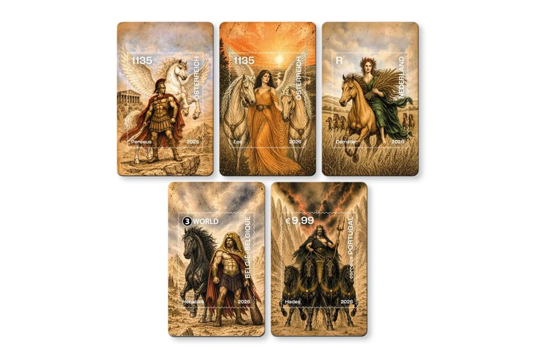 Five gods – NL Crypto Stamp international series